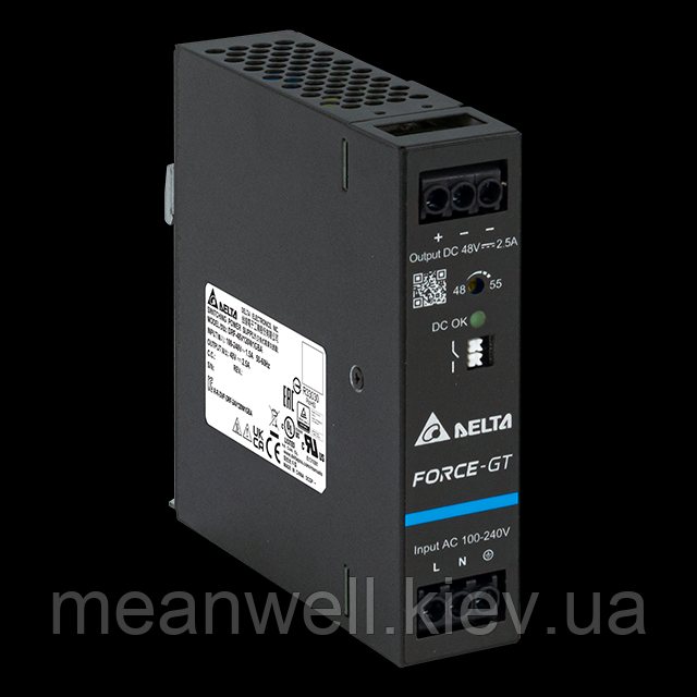 DRF-48V120W1GBA Блок живлення на Din-рейку Delta Electronics 48В, 2,5 A