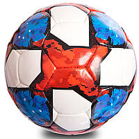 Мяч футбольный MATSA FB-0711 №5 PU белый-синий-красный