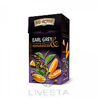 Чорний листовий чай Ерл Грей зі шматочками апельсину Big-Active, 80 г