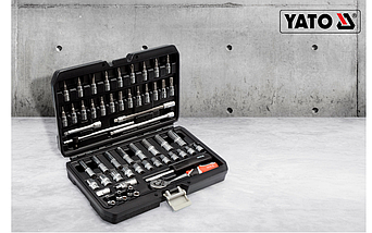 Торцеві ключі Yato YT-14501 набір інструментів 56 EL 1/4 YATO, фото 2