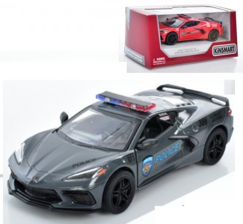 Машинка Kinsmart Kinsmart KT5432WPR Chevrolet Corvette 2021 Поліція