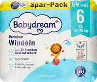 Підгузники Babydream Premium 6 XL 14-20 кг 64 шт