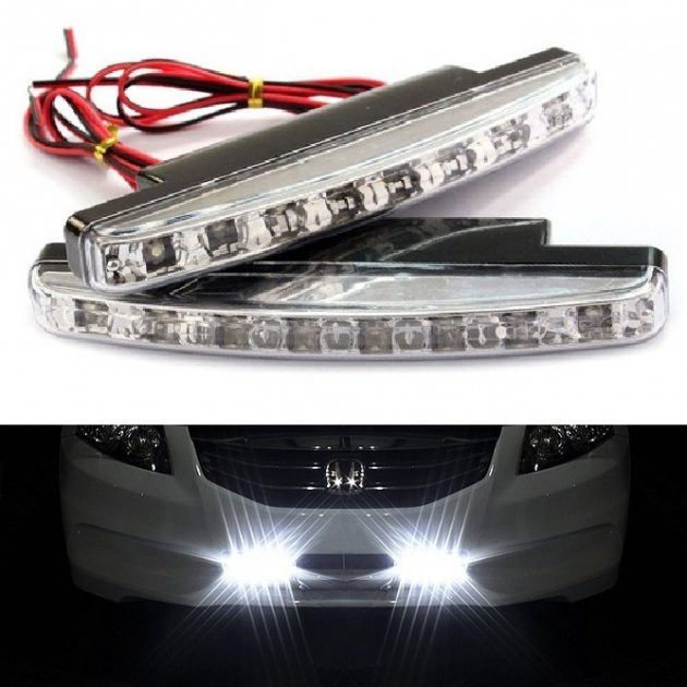 Дневные ходовые огни DRL 158*36*16мм/4W* 8LED DRL-218-3 (008-3) с функцией притухания - фото 1 - id-p1772261734