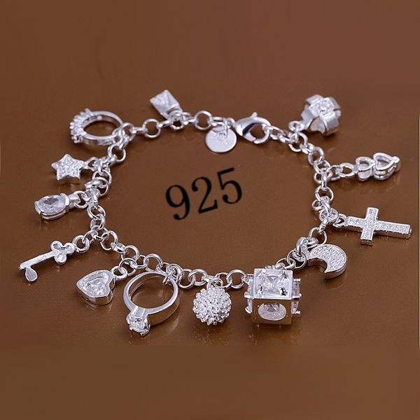 Модний жіночий браслет зі сріблястістю 925 Silver Fashion