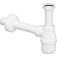 Сифон для раковини VIEGA 1 1/4″х1 1/4″ пластик білий пляшковий б/г 108694