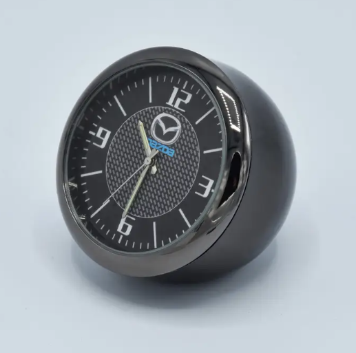 Годинник в автомобіль Vehicle clock Mazda автомобільний годинник з маркою авто 3 варіанти кріплення (KG-6445)
