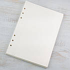 Блок картону для планера А5 слонова кістка 6 отворів 20 аркушів BDP003, фото 2