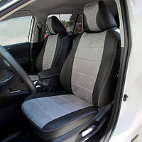 Чехлы на сиденья из экокожи и антары Toyota Land Cruiser Prado J150 2009-2017 EMC-Elegant