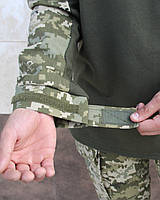 Тактична військова демісезонна демісезонна сорочка-убокс Піксель із тканини РИП СТОП, фото 4