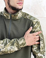 Тактична військова демісезонна демісезонна сорочка-убокс Піксель із тканини РИП СТОП, фото 3