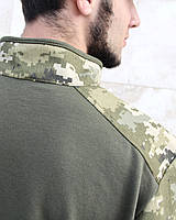 Тактична військова демісезонна демісезонна сорочка-убокс Піксель із тканини РИП СТОП, фото 6