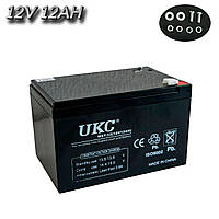 Aккумуляторная батарея AGM Battery UKC WST-12 12V 12AH аккумулятор для бесперебойника и УПС | акб для ИБП (SH)