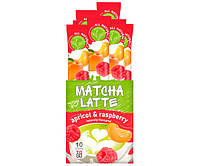 Японский чай матча G'tea Matcha Latte Apricot&amp;Raspberry в стиках 10 шт