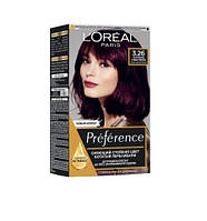 Стійка гель-фарба для волосся L'Oreal Paris Recital Preference 3.26 - Темно-фіолетовий 174 мл (3600523421930)