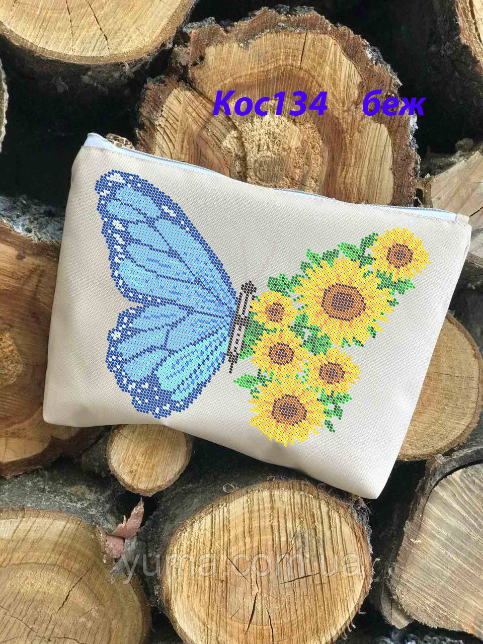 Косметичка під вишивку бісером