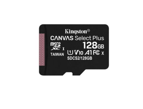 Карта пам’яті Kingston 128 Гб microSDXC U1 V10 A1 (SDCS2/128GBSP), фото 1