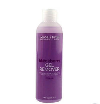 Засіб для зняття гель-лаку Jerden Proff Gel Remover з ланоліном, ожина, 200 мл