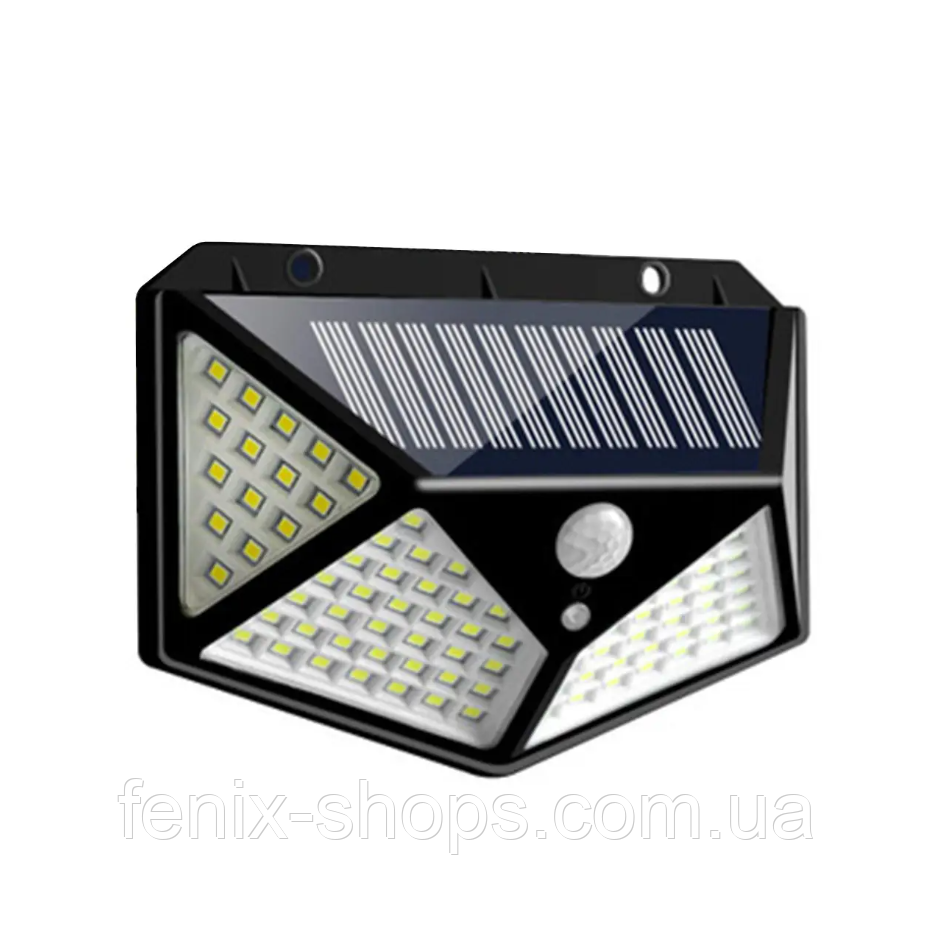 Ліхтар на сонячній батареї з датчиком руху Solar Wall Lamp SH-100 /Вуличний світильник/100 LED діодів