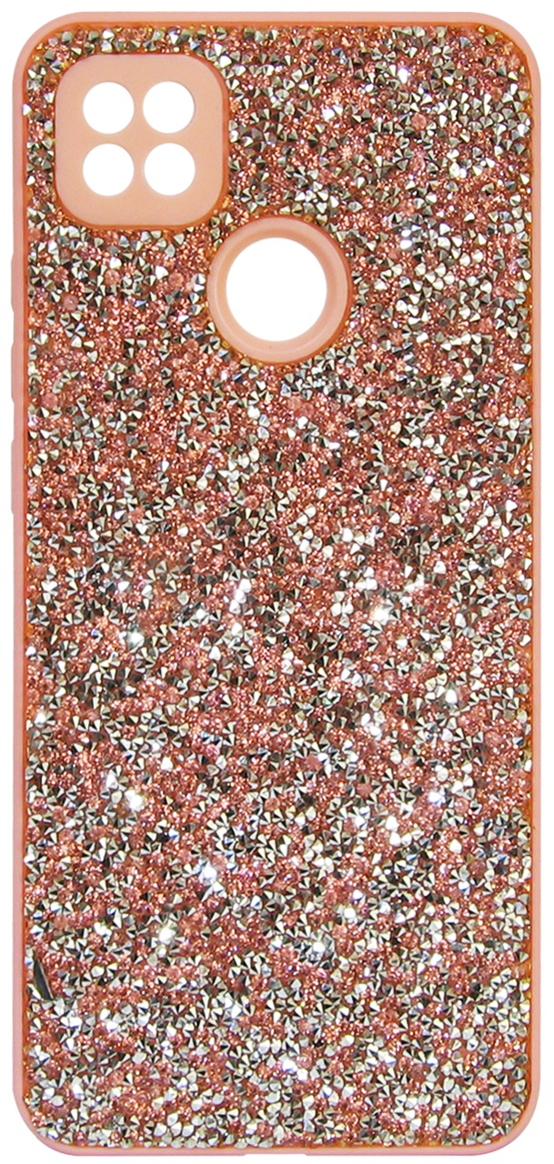 Накладка Xiaomi Redmi 9C/10A Diamond TPU PC Рожевий