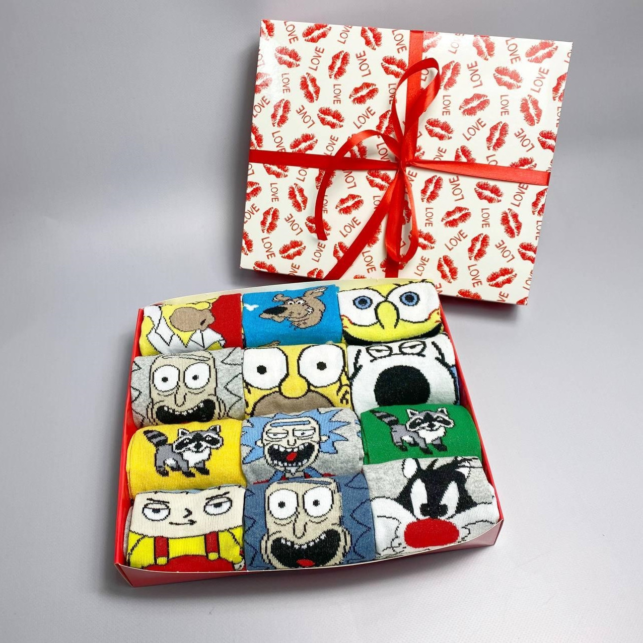 корзинки из носков на 8 марта