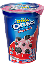 Печиво Strawberry Flavored Cream OREO Mini 61,3 г