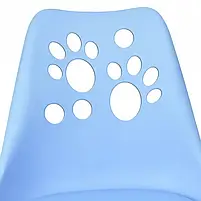 Крісло офісне комп'ютерне Lapki-3 Blue блакитне обертове дитяче, фото 7