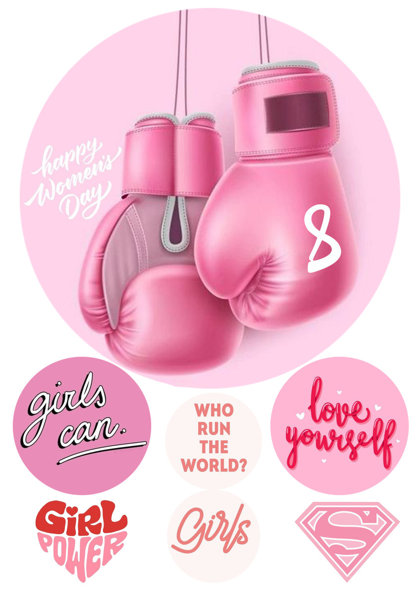 Вафельна картинка 8 березня для сильної та незалежної