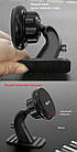 Автомобільний тримач автотримач для телефона магнітний на клейкій основі Yesido C91 Black, фото 6