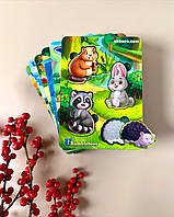 Вкладки Лісові тваринки-1 (фон з підказкою)