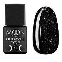 Топ без липкого слоя Moon Full Leaf GOLD BLACK Top / черное золото с хлопьями потали, 8ml