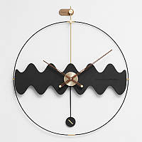 Дизайнерские Часы на стену 80см Mandelda EXPO Wave Настенные часы для дома