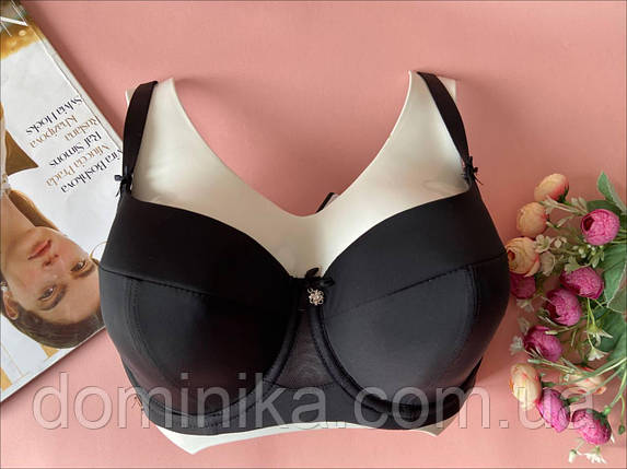 80D Чорний бюстгальтер Lanny Mode, ліфчик чашка D на тонкому поролоні, фото 1