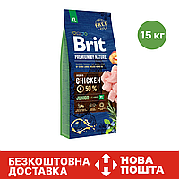 Сухой Корм для Молодых Собак Brit Premium Dog Junior XL 15 кг с курицей