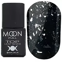 Топ без липкого шару Moon Full Leaf SILVER Top зі срібними пластівцями поталі, 8ml