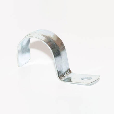 Скоба металева однолапкова d22 мм, фото 1