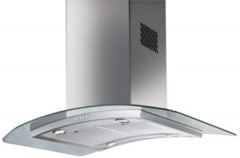 Острівна Італійська витяжка Smeg KIV90X-1, 90 див., сталь/скло.