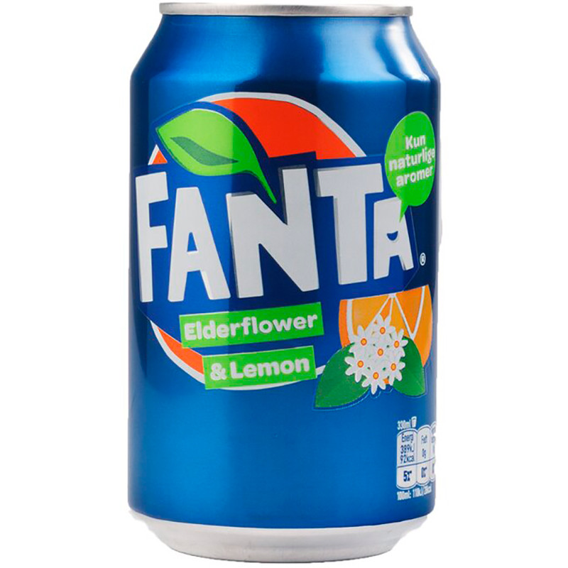 Газований напій Fanta Lemon & Elderflower 330ml, фото 1