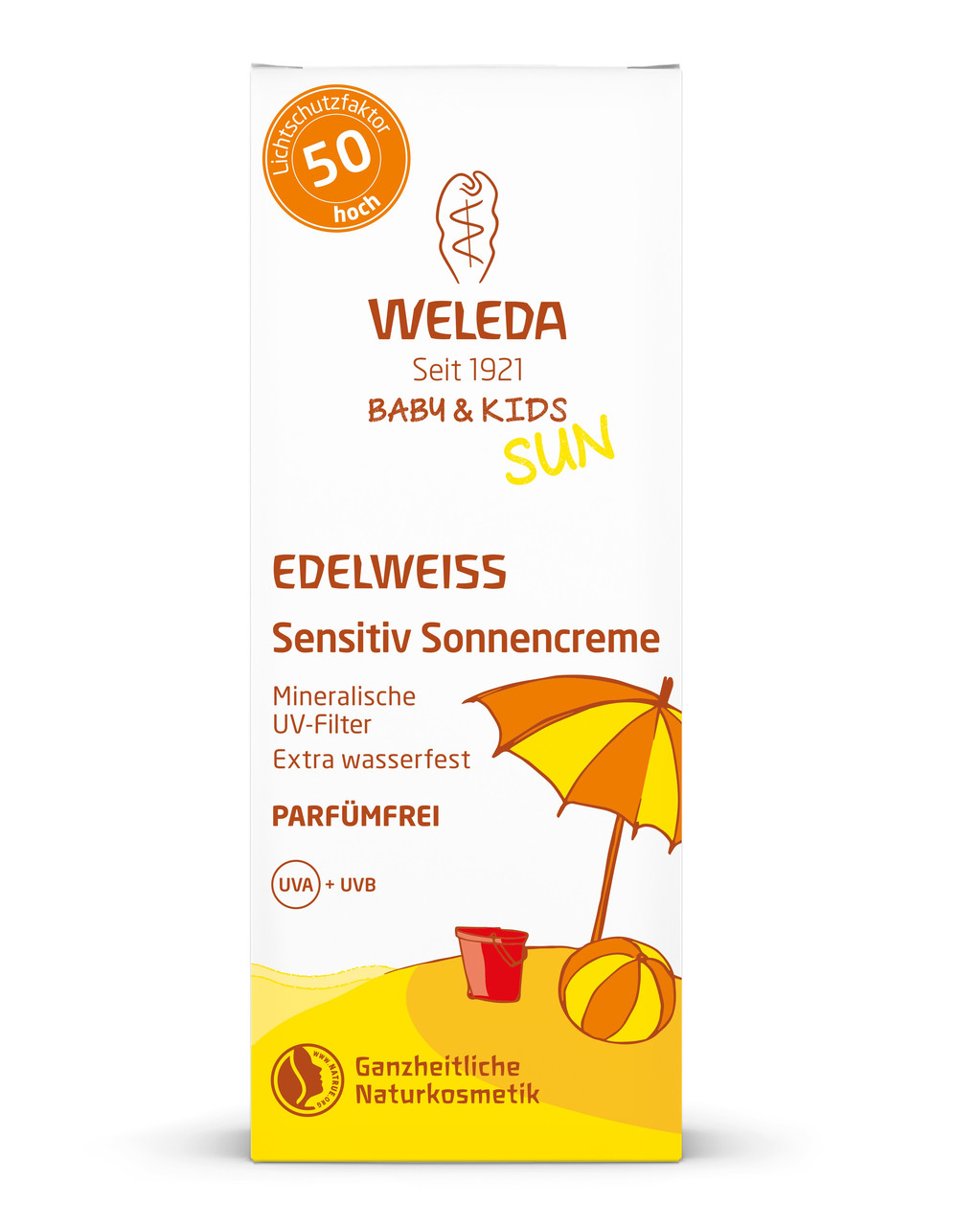 Солнцезащитный крем Weleda Эдельвейс для чувствительной кожи SPF 50 50 мл (4001638500265) - фото 2 - id-p1174569161