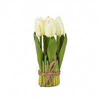Букет тюльпанов 19 см, белый (8931-001)