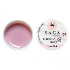 Гель для нарощування камуфлювальний SAGA BUILDER GEL VEIL No4 Rose PINK 30 МЛ