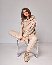 Жіночий спортивний костюм з капюшоном (Розмір M) какао №20222163, фото 2