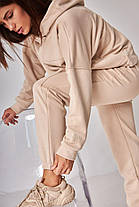 Жіночий спортивний костюм з капюшоном (Розмір M) какао №20222163, фото 3