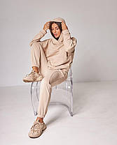Жіночий спортивний костюм з капюшоном (Розмір M) какао №20222163, фото 5