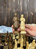 Комплект шахових фігур з дерева, "Гетьманське військо" (у коробці для зберігання), арт.809625