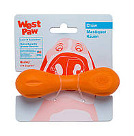 West Paw (Вест Пау) Hurley Dog Bone игрушка для собак оранжевая 11 см