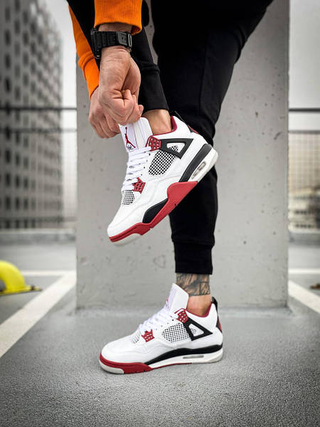 Air jordan retro sales 4 fire red