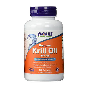 Олія криля Нептун Now Foods Neptune Krill Oil 500 mg (120 softgels)