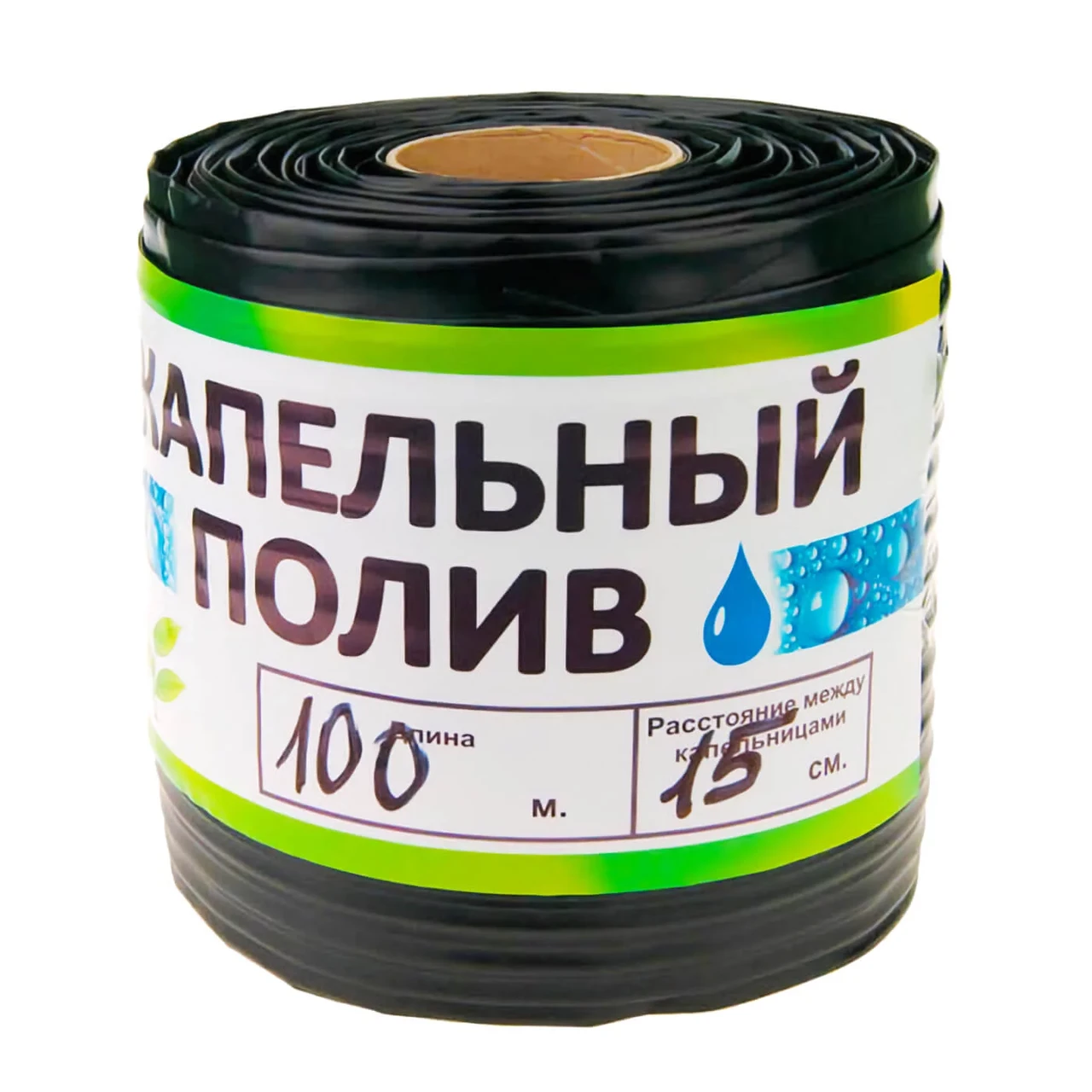 Крапельна стрічка щілинна 16 мм, крок 15 см, товщ. 6 mils, 1,0 л/год, Garden Tools, (бухта 100 м), фото 1
