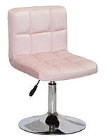 Стілець Arno CH-Base рожевий оксамит із регулюванням висоти, кругла база-блин, фото 2
