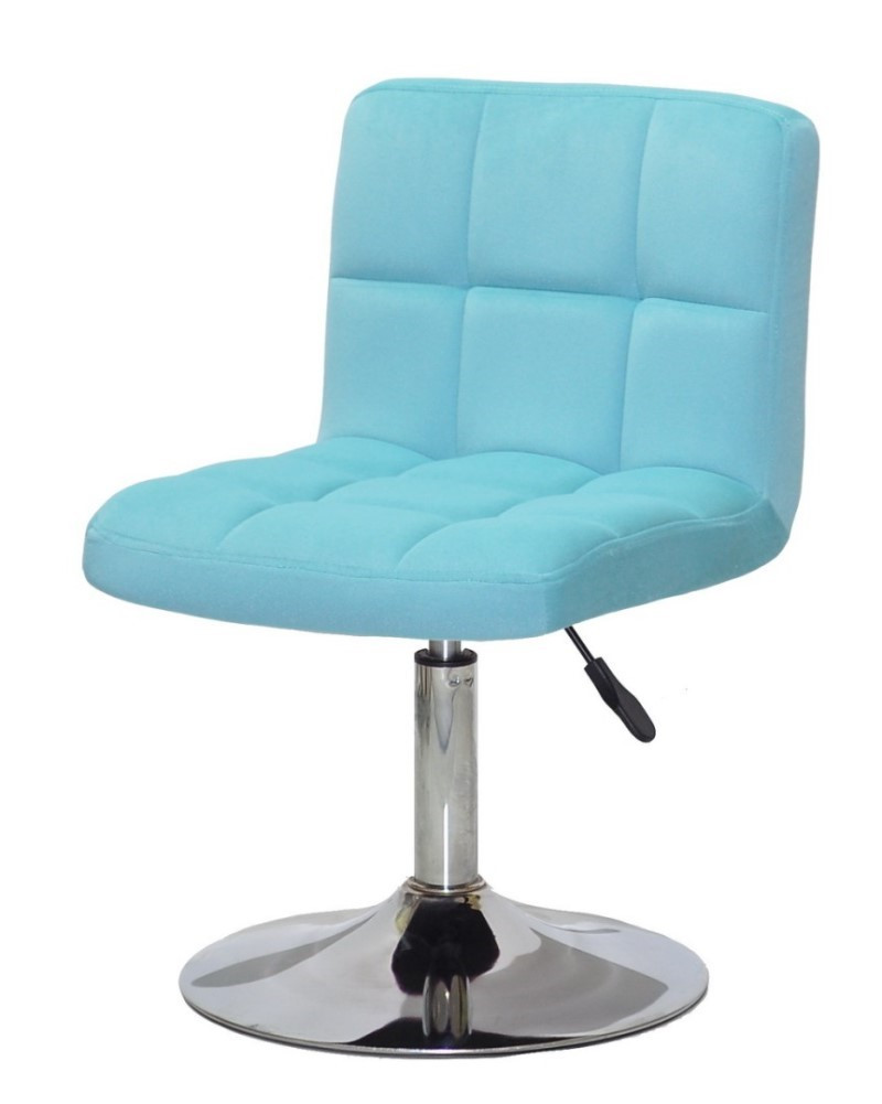 Стілець Arno CH-Base блакитний оксамит із регулюванням висоти, кругла база-блин, фото 1